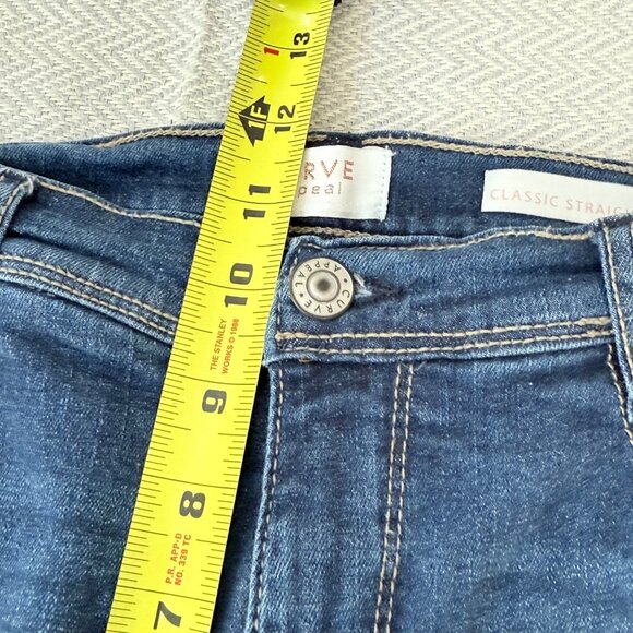 Curve Appeal Classic Straight Jeans Womens 10/30 Blue Stretch Casual Relaxed - Picture 11 of 14